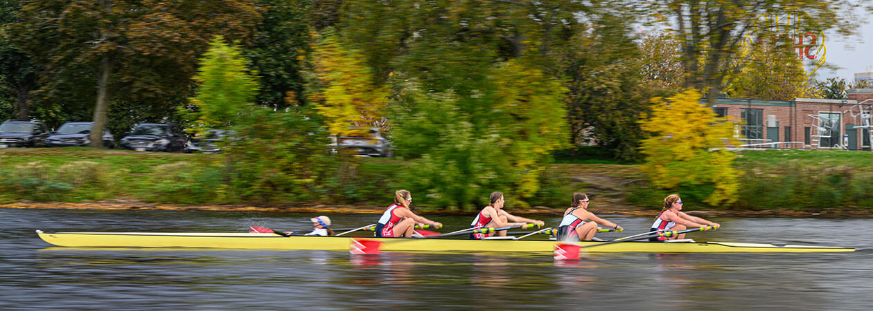 The Winsor School Crew Team practicing