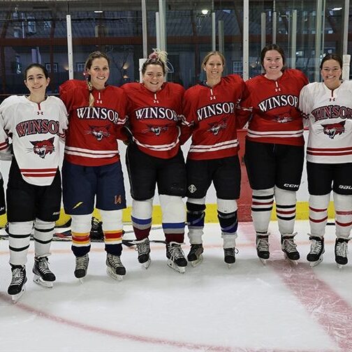 Image related to the post titled: Better Together: Alums Join the Team for the Alum Hockey Game