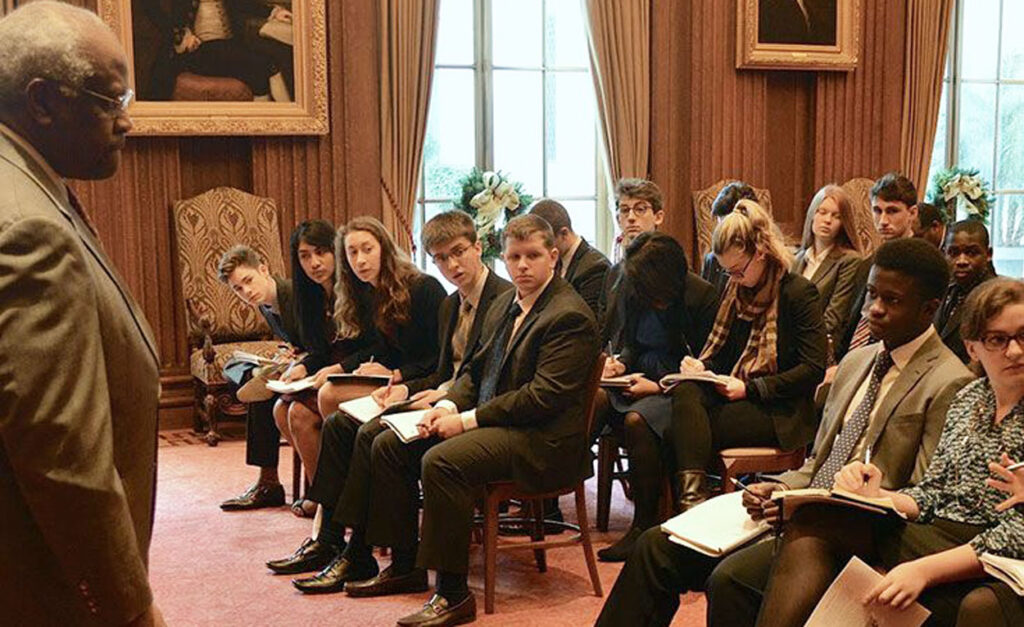 Students at the School for Ethics and Global Leadership