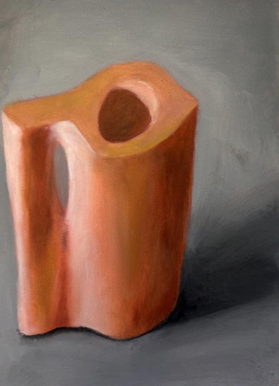 painting of a pottery sculpture