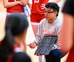 female athletes at private high school